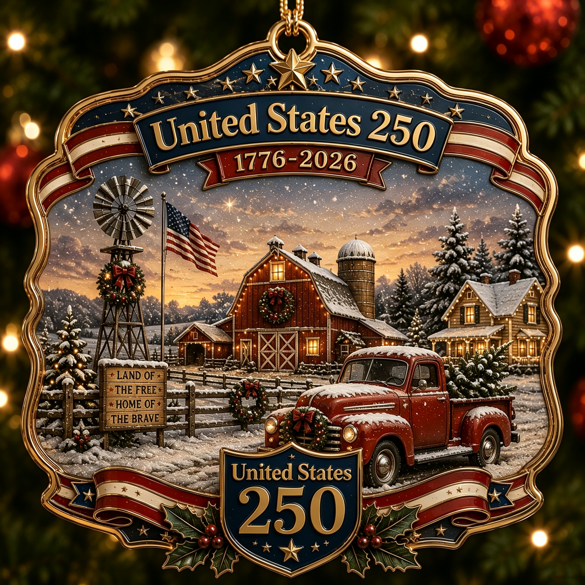 America 250™ Collector Christmas Ornament