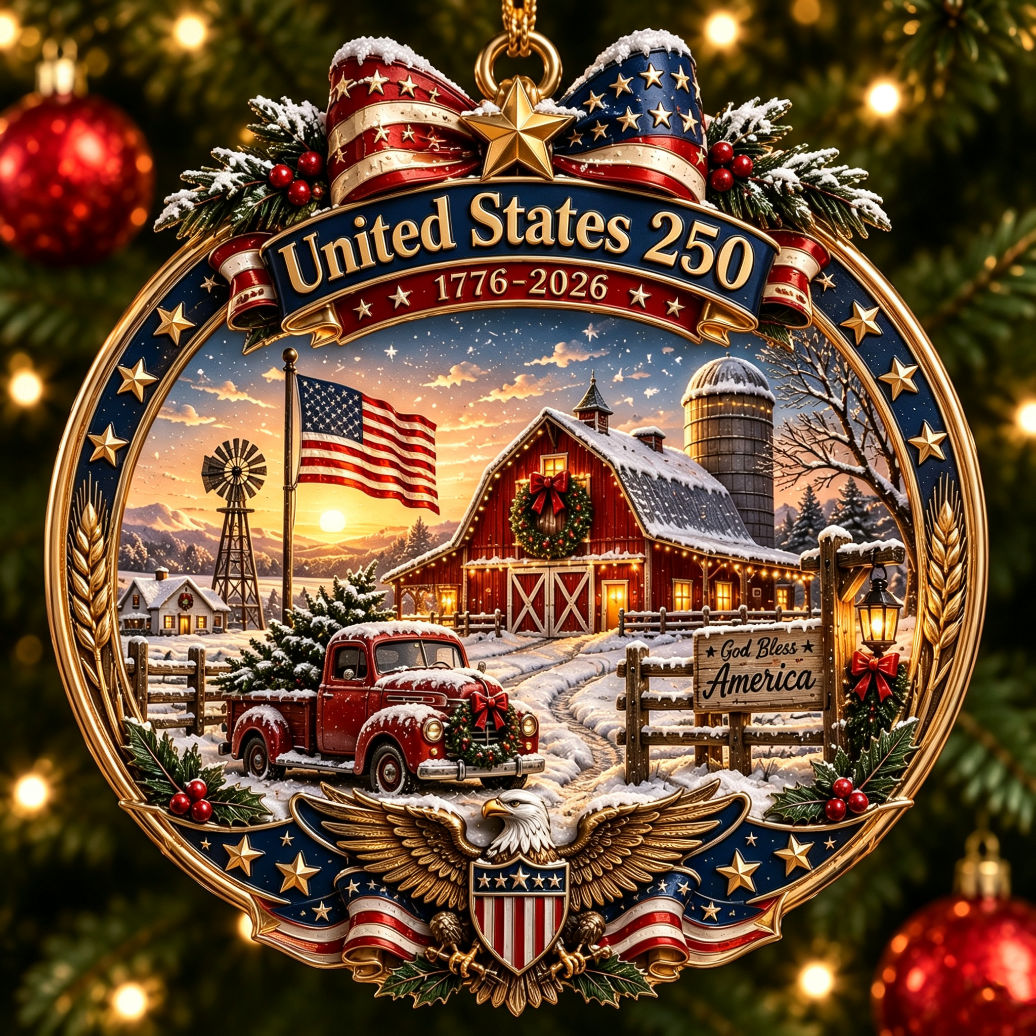 America 250™ Collector Christmas Ornament