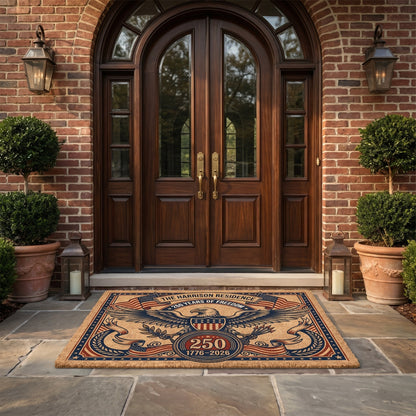 United States 250th Anniversary Personalized Family Doormat