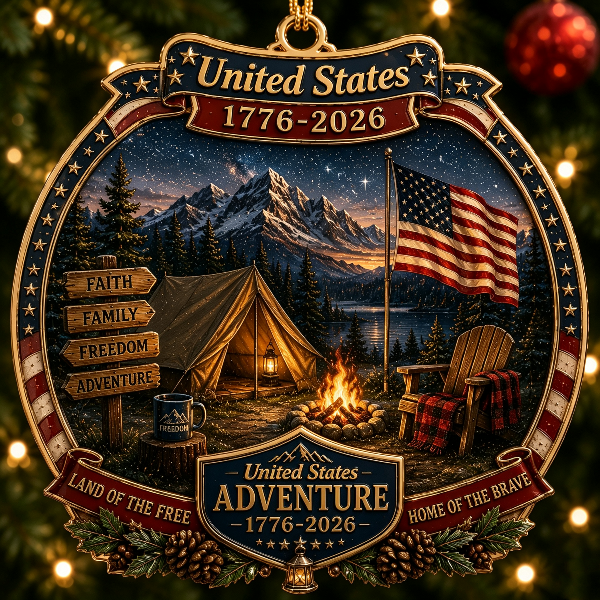 America 250™ Collector Christmas Ornament