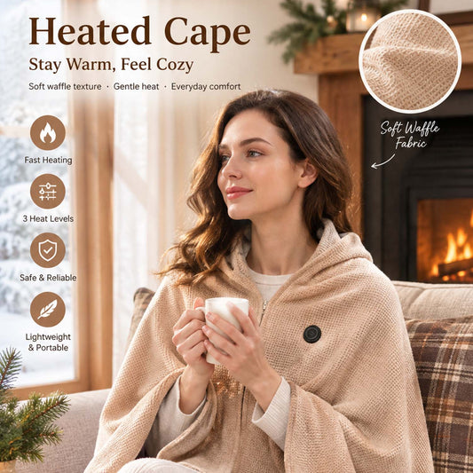 🔥 Christmas Sale — 50% OFF! ❄️ Stay Warm All Winter — Portable Electric Heated Blanket Shawl