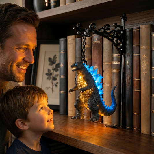 Glowing Monster Bookshelf Lamp - Dinosaur-Inspired Gift For Kids