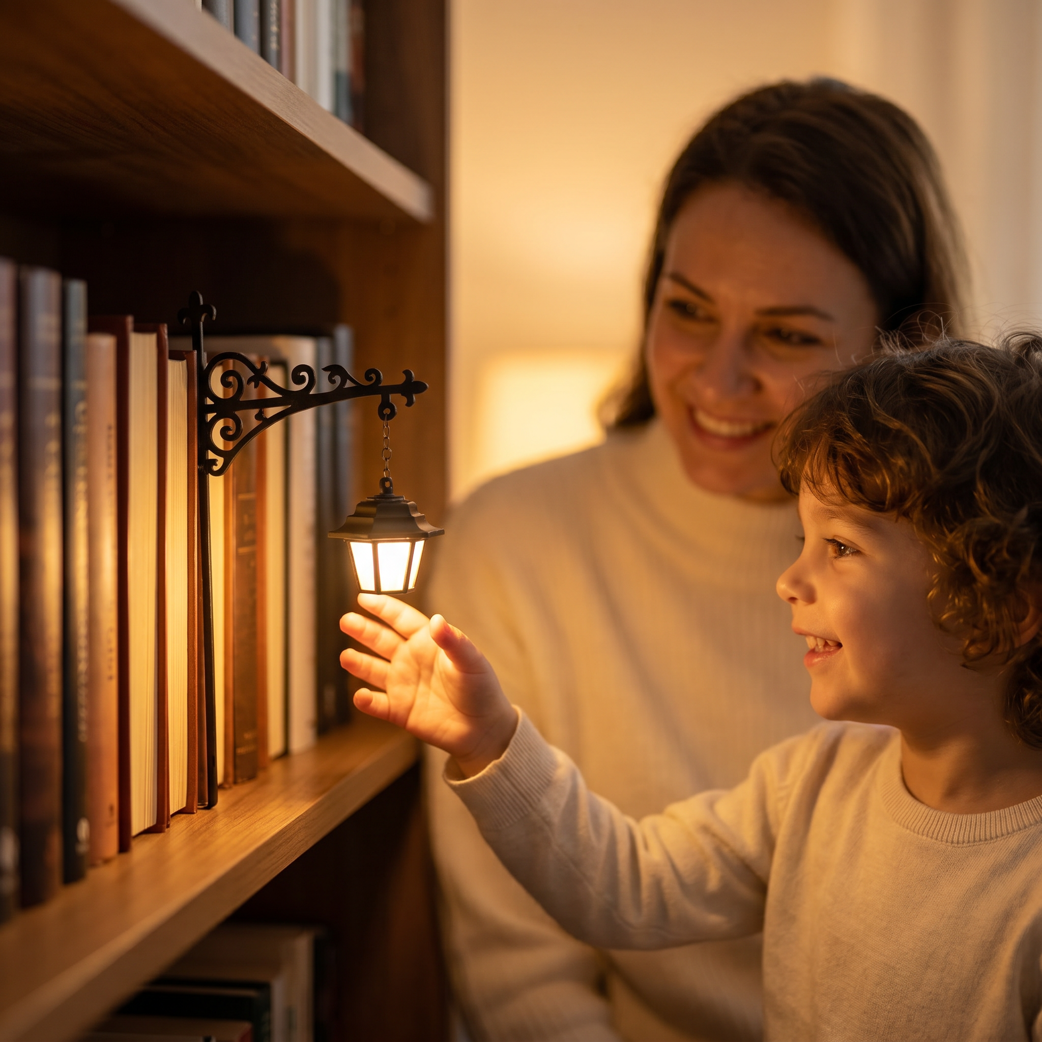 Ghost Reading Bookshelf Lamp - A Cozy Little Light For Book Lovers