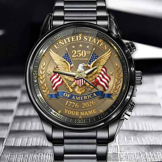 United States 250th Anniversary Personalized Watch