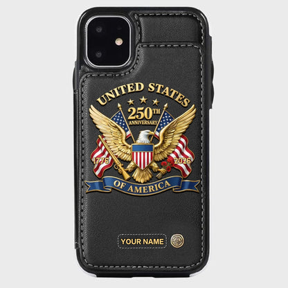 【Father's Day 50% OFF】United States 250th Anniversary Custom Wallet Phone Case