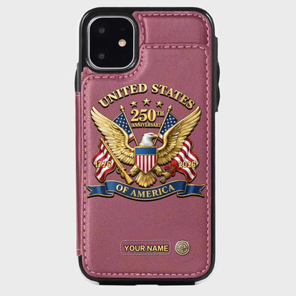 【Father's Day 50% OFF】United States 250th Anniversary Custom Wallet Phone Case