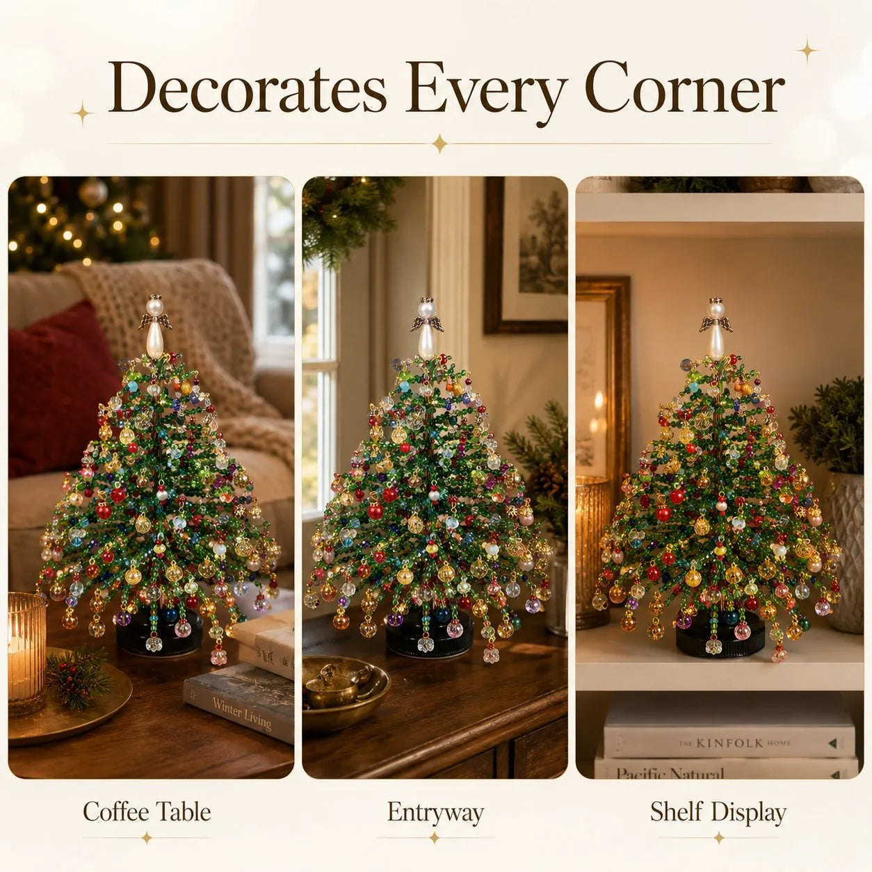 🎄DIY Beaded Christmas Tree Kit – Create Your Own Sparkling Holiday Decoration