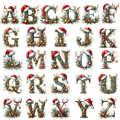 Personalized Christmas Initial Ornament