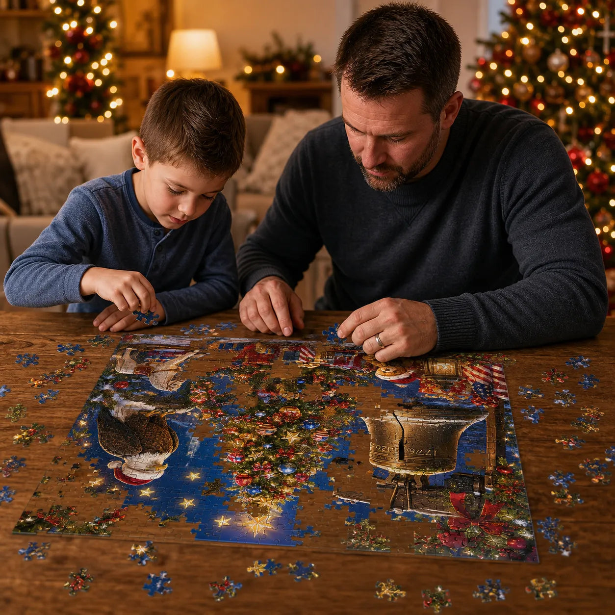 🎄🦅 250th Anniversary Christmas Jigsaw Puzzle