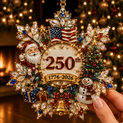 USA 250th Anniversary Christmas Ornament — Limited Edition Holiday Keepsake