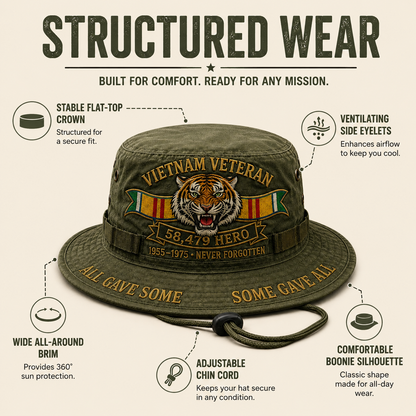 Vietnam Veteran 58,479 Hero Boonie Hat