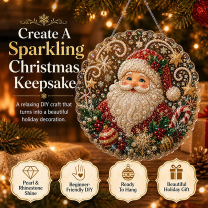 Christmas Pearl Diamond Art Hanging Ornament Kit