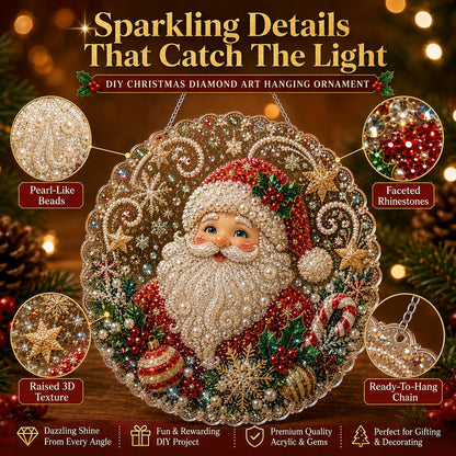 Christmas Pearl Diamond Art Hanging Ornament Kit