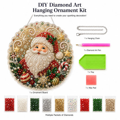 Christmas Pearl Diamond Art Hanging Ornament Kit