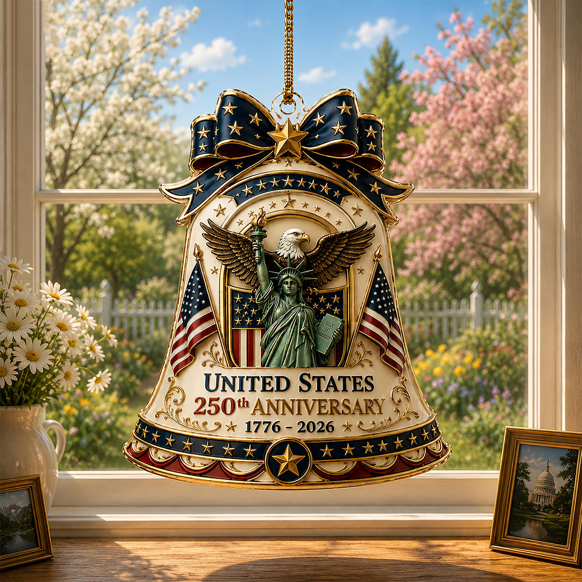 🇺🇸🔔 USA 250th Anniversary Liberty Bell Acrylic Ornament