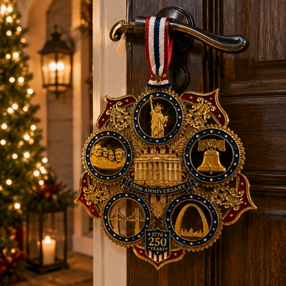🇺🇸✨ America 250th Anniversary Commemorative Christmas Ornament