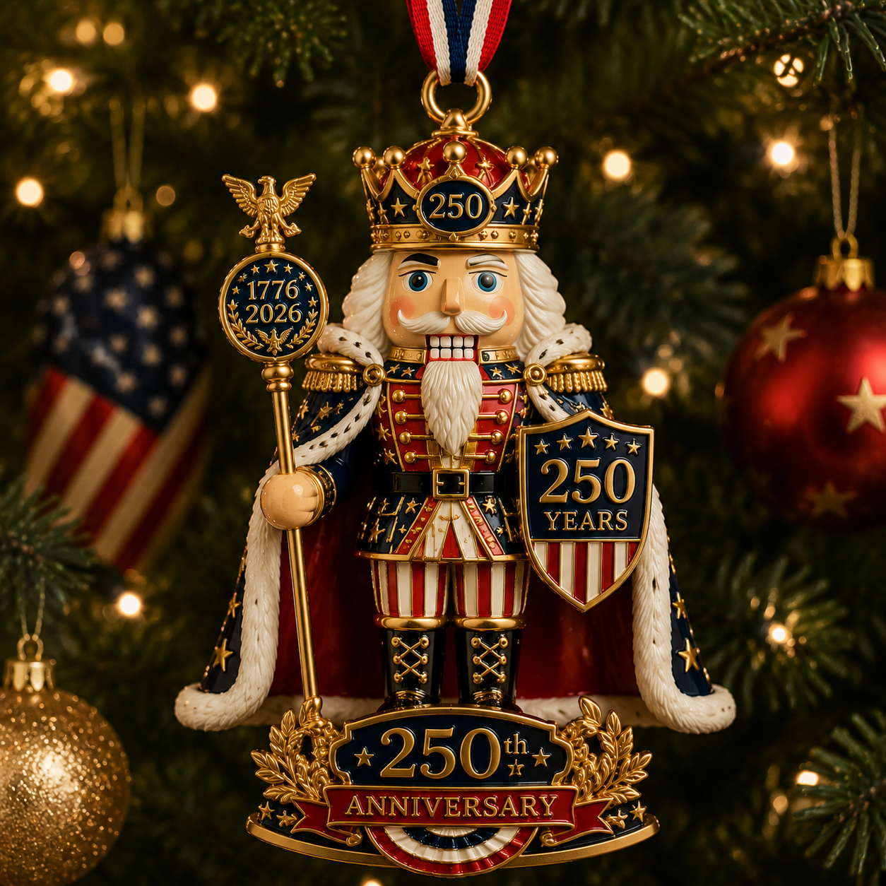 🎄 Nutcracker-themed Christmas Tree Ornament – Limited Anniversary Edition