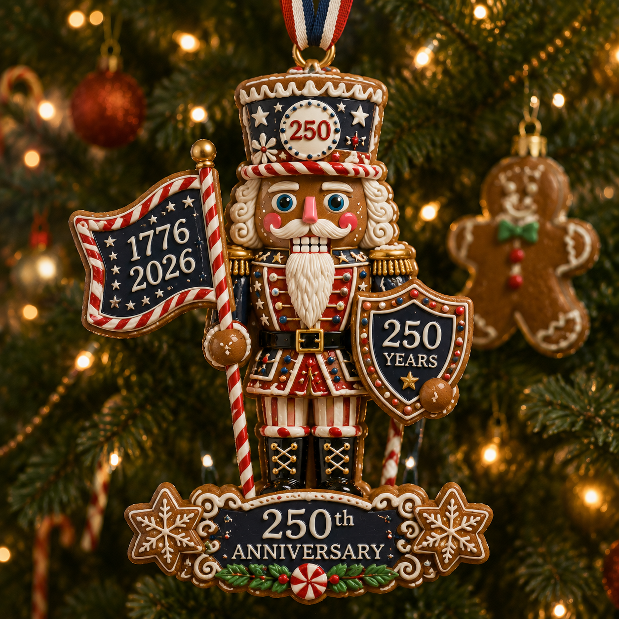 🎄 Nutcracker-themed Christmas Tree Ornament – Limited Anniversary Edition