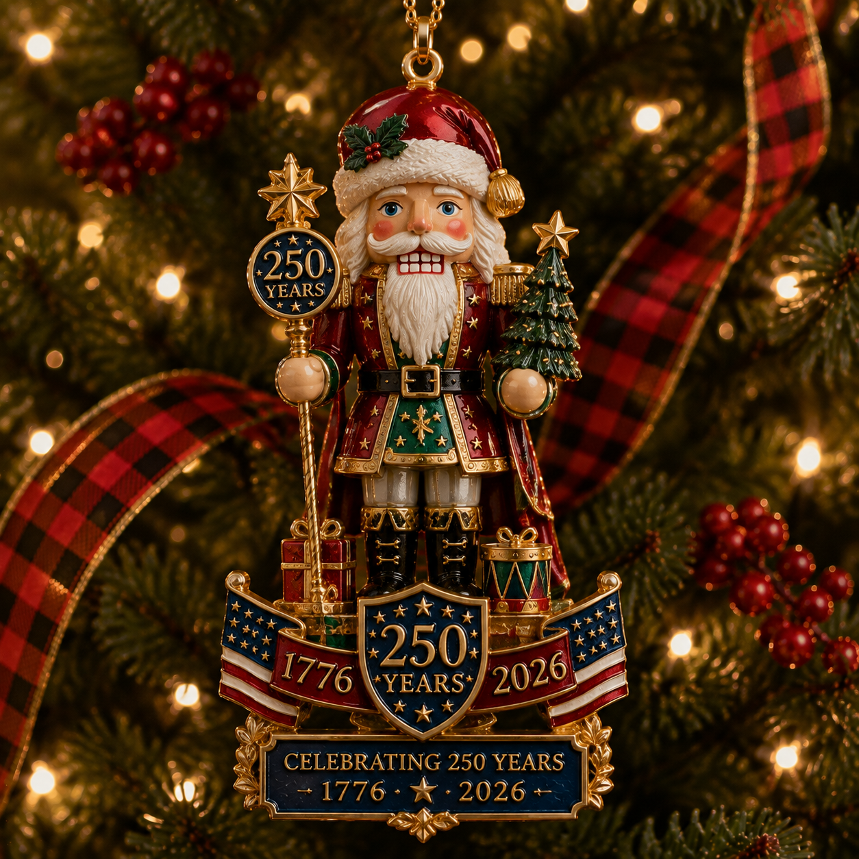 🎄 Nutcracker-themed Christmas Tree Ornament – Limited Anniversary Edition