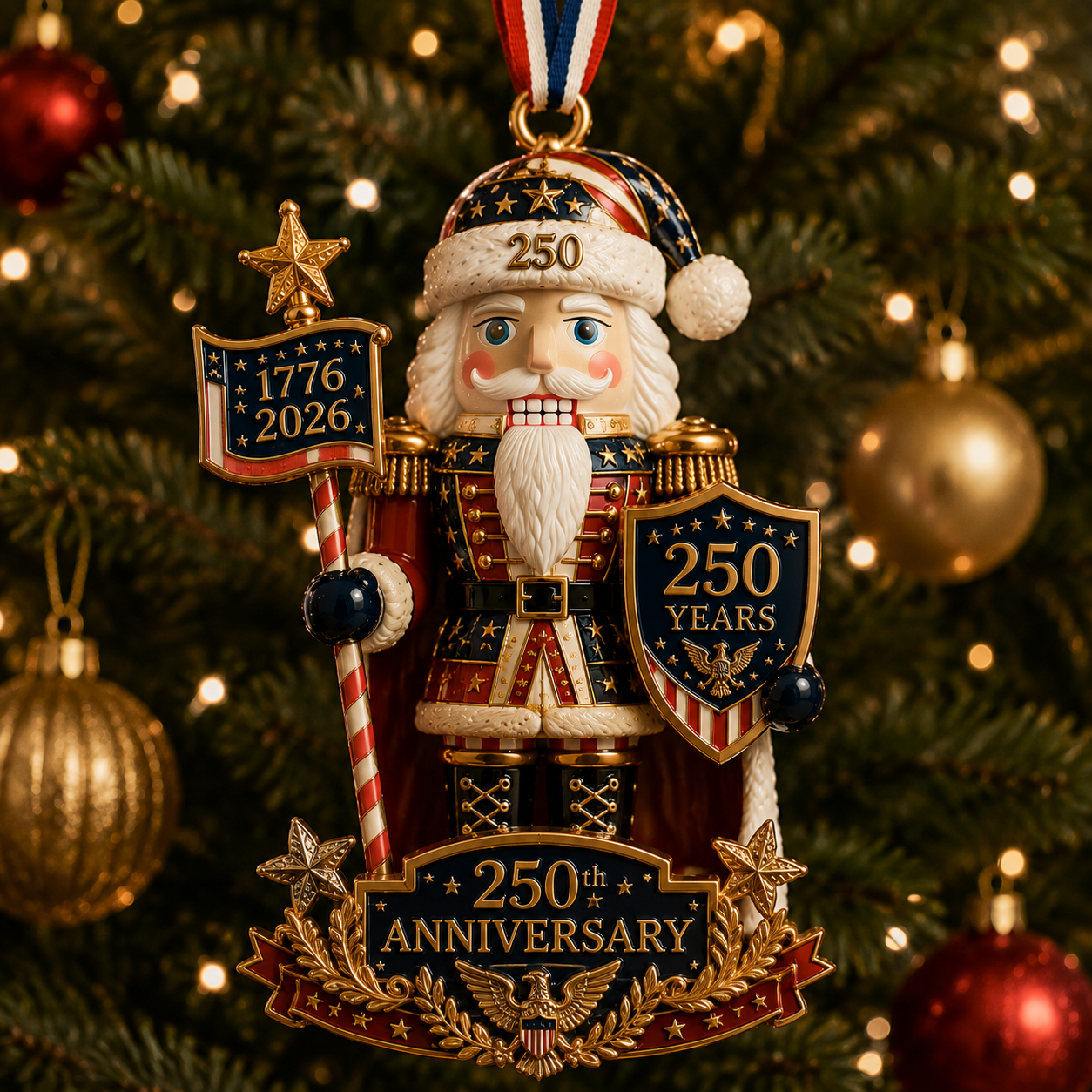 🎄 Nutcracker-themed Christmas Tree Ornament – Limited Anniversary Edition