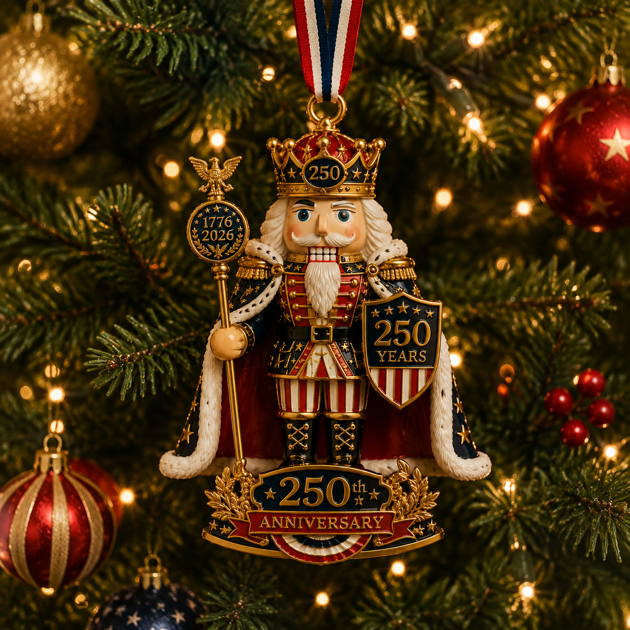 🎄 Nutcracker-themed Christmas Tree Ornament – Limited Anniversary Edition