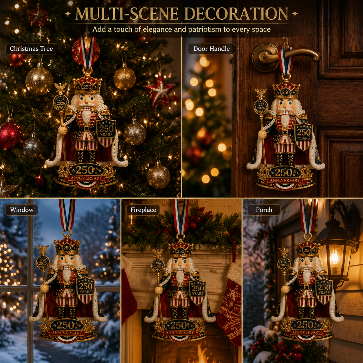 🎄 Nutcracker-themed Christmas Tree Ornament – Limited Anniversary Edition