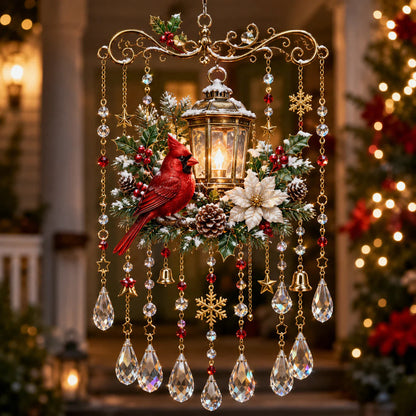 🎄🎐Handmade Christmas Stained Glass Window Hanging