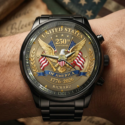 United States 250th Anniversary Personalized Watch