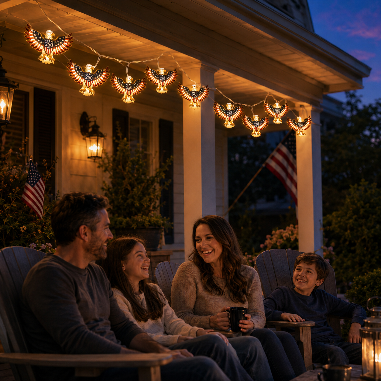 United States 250th Anniversary Eagle String Lights
