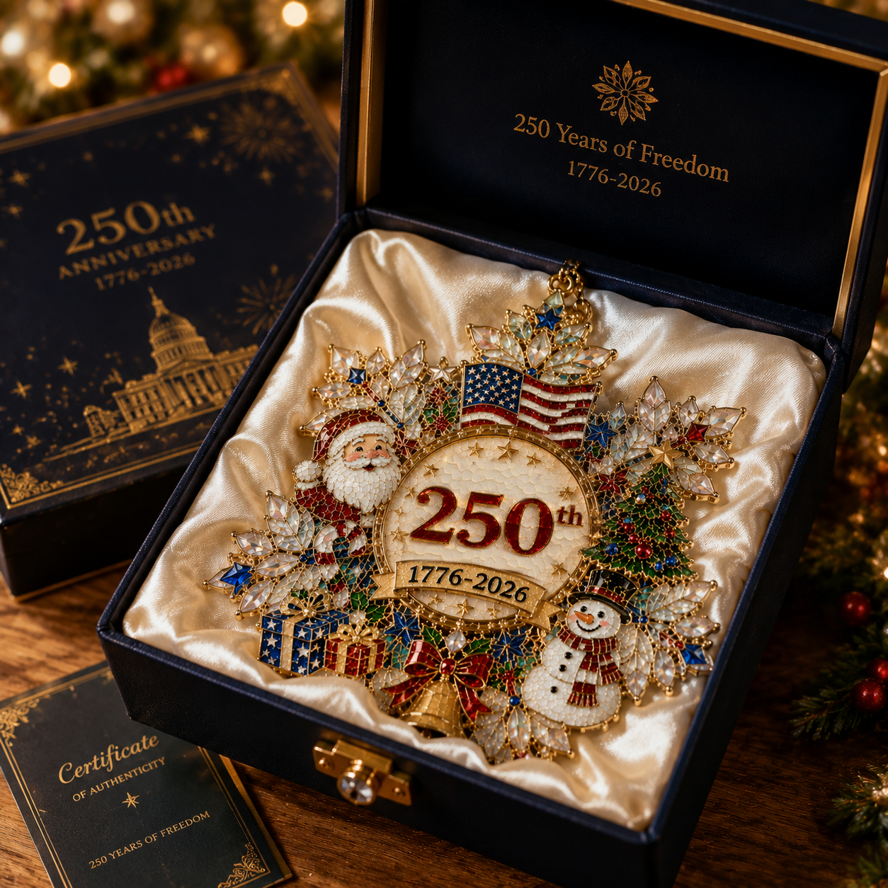 USA 250th Anniversary Christmas Ornament — Limited Edition Holiday Keepsake