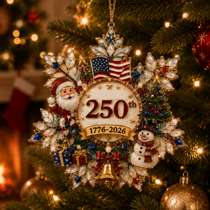 USA 250th Anniversary Christmas Ornament — Limited Edition Holiday Keepsake