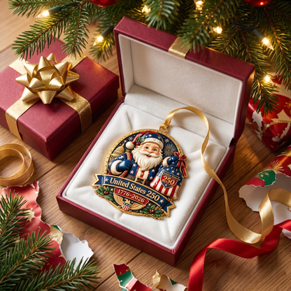 Limited Edition Patriotic Christmas Tree Decoration | 1776-2026 Anniversary Collectible