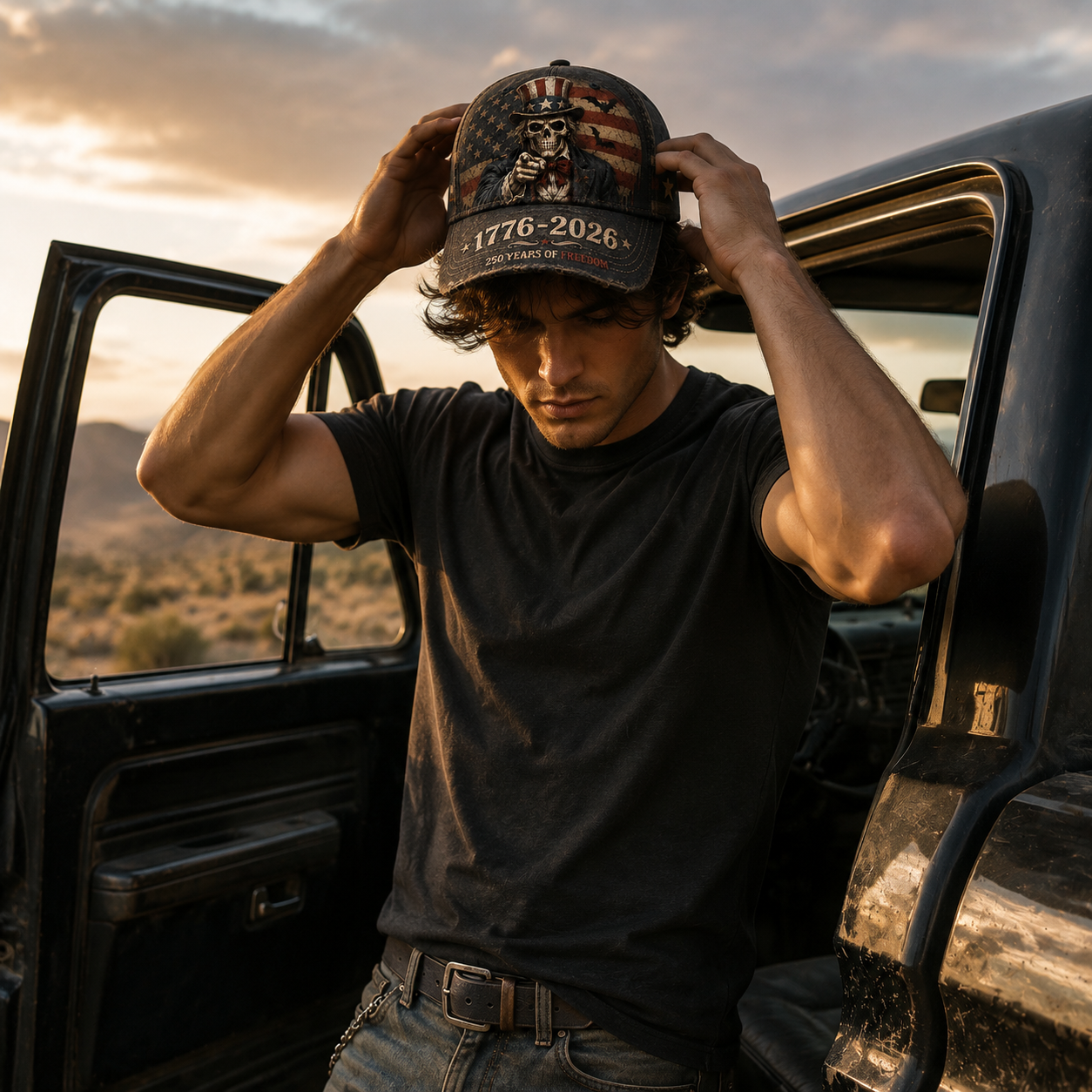America 250th Anniversary Halloween Patriot Cap