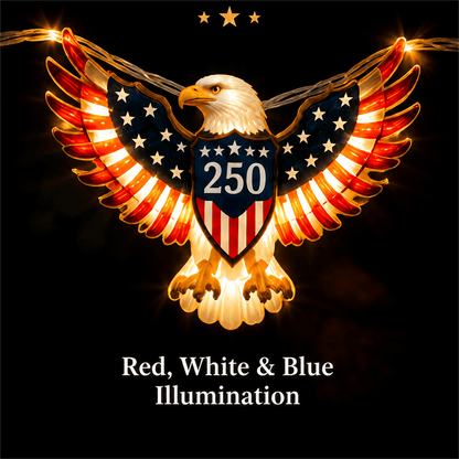 United States 250th Anniversary Eagle String Lights