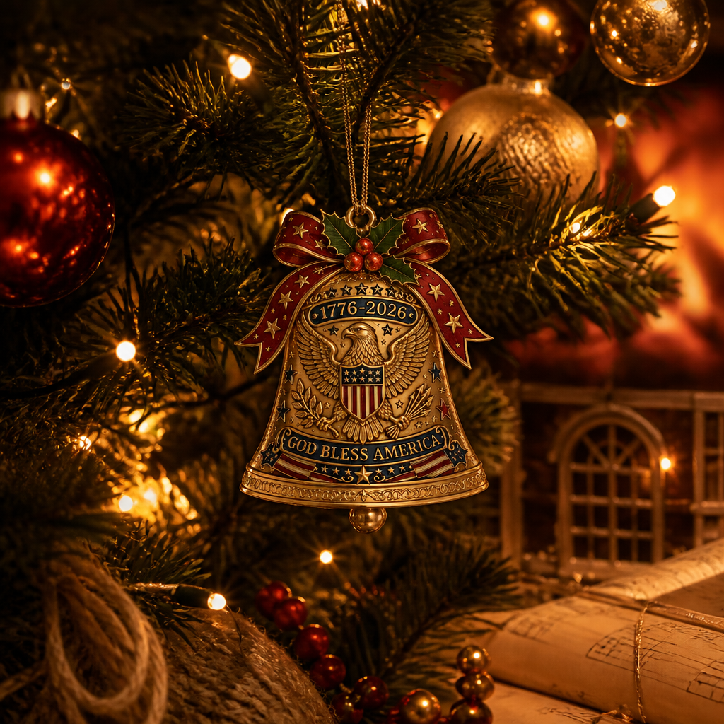 Limited Edition Patriotic Christmas Tree Decoration | 1776-2026 Anniversary Collectible