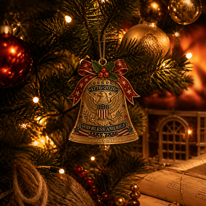 Limited Edition Patriotic Christmas Tree Decoration | 1776-2026 Anniversary Collectible