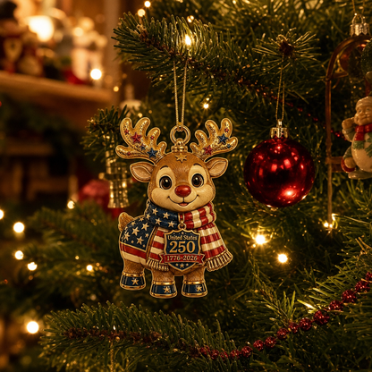 Limited Edition Patriotic Christmas Tree Decoration | 1776-2026 Anniversary Collectible