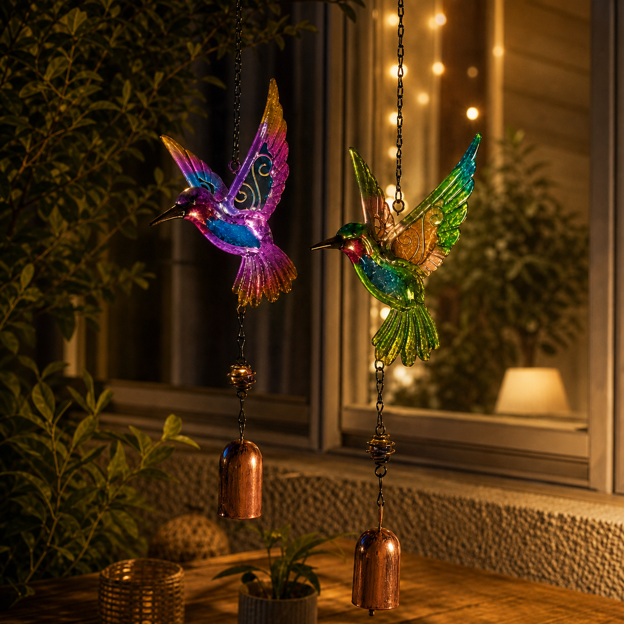 Hummingbird Suncatcher Wind Chime
